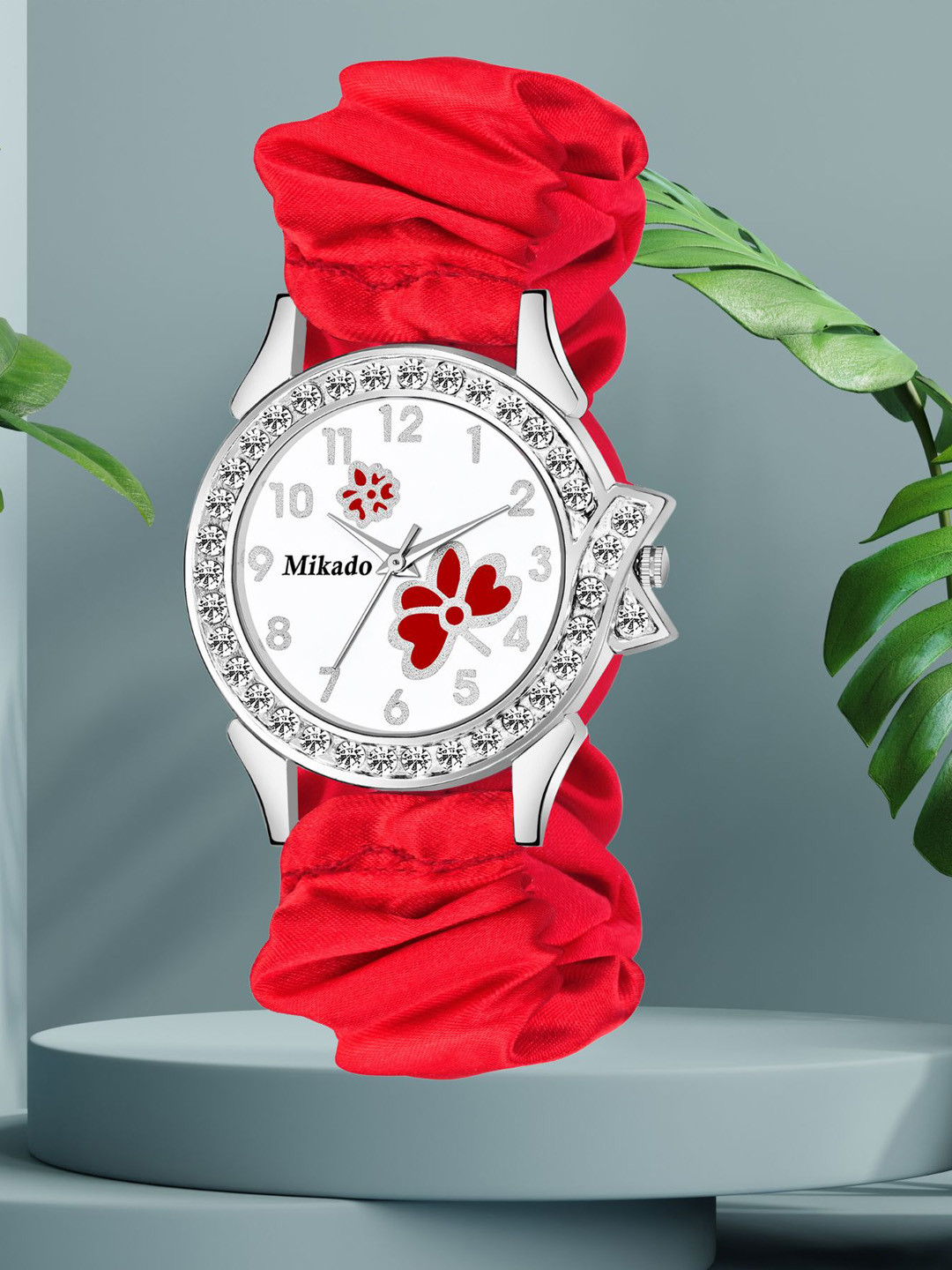 Mikado Women Brass Dial & Straps Analogue Watch ASTRA Scrunchy