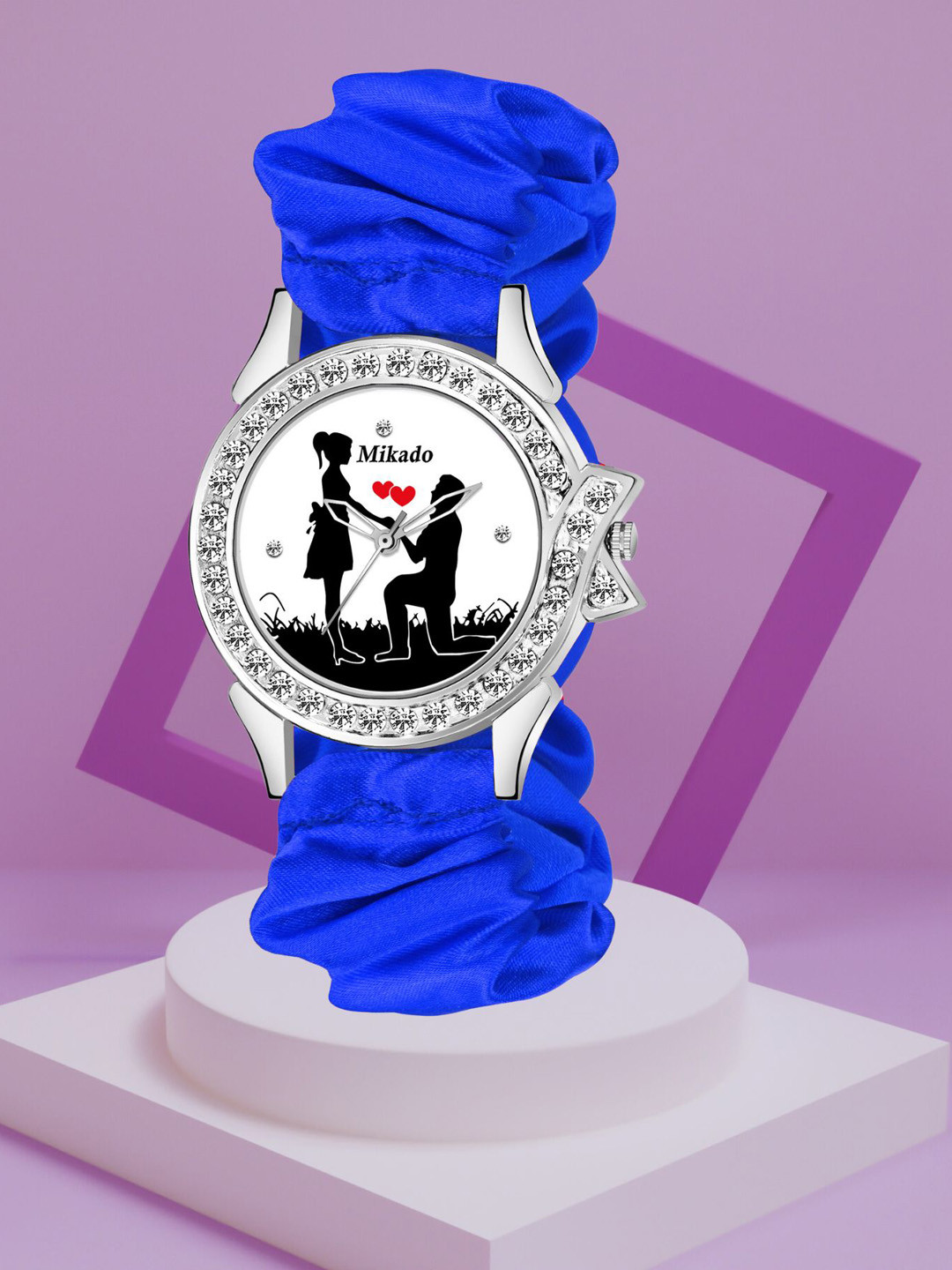 Mikado Women Brass Printed Dial & Wrap Around Straps Analogue Watch NEAL