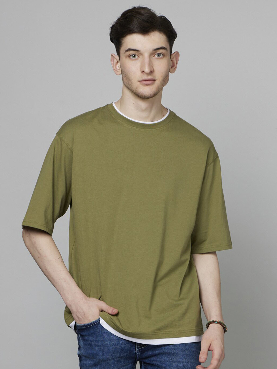 Celio Drop-Shoulder Cotton T-shirt