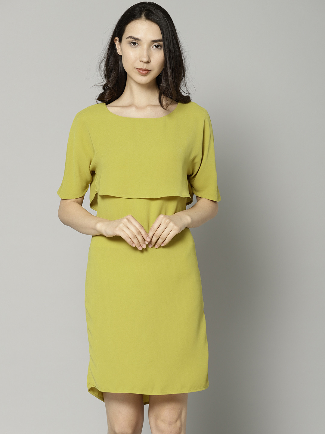 marks & spencer yellow dress