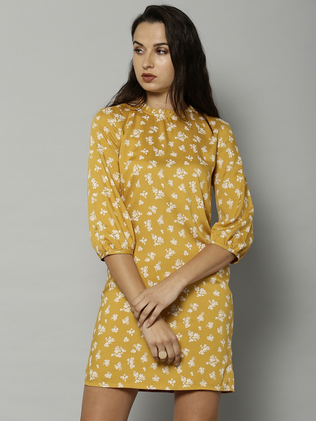 Mustard dress 2025 marks and spencer