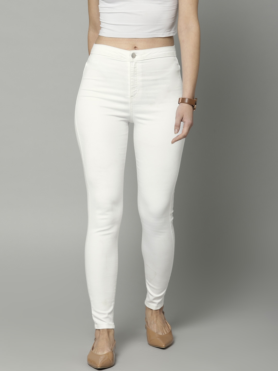 Marks and shop spencer white jeggings