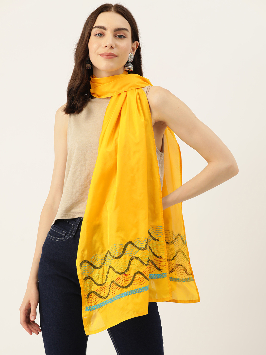ArtEastri Kantha Silk Stole