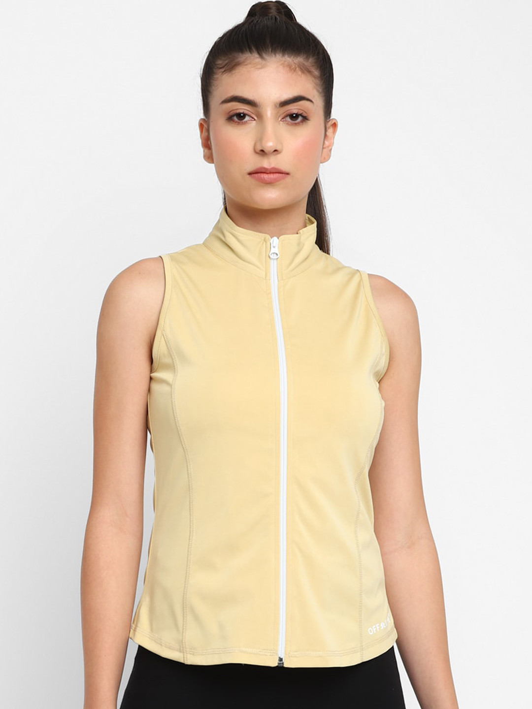 OFF LIMITS Sleeveless Mock Neck Sporty Jacket