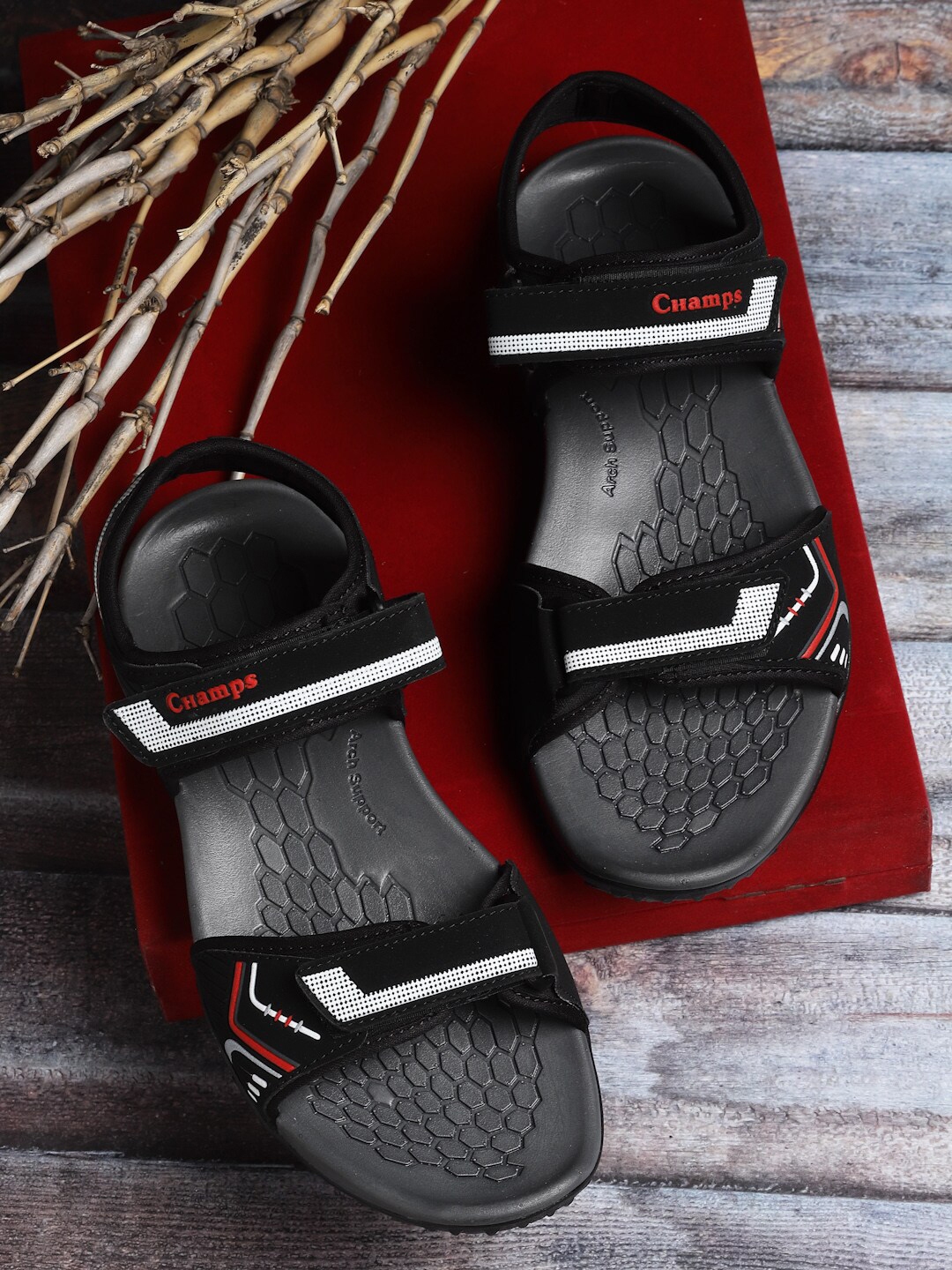 Buy Champs Men Printed Sports Sandals Sports Sandals for Men 23748090 Myntra