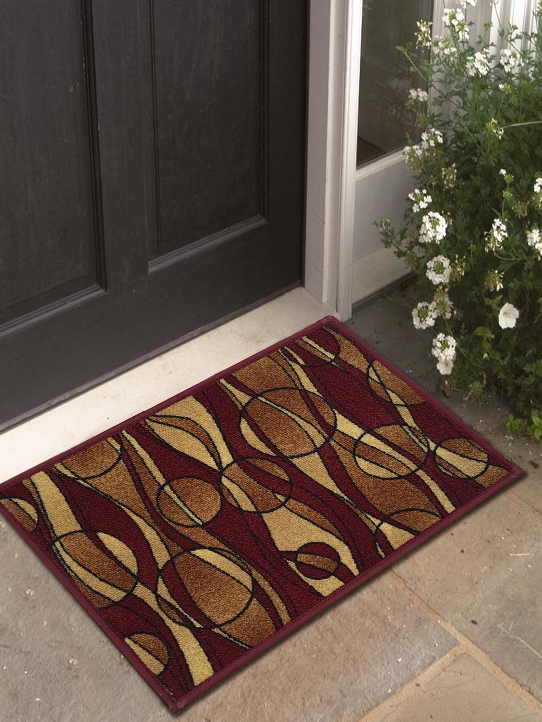 Buy Athom Trendz Set Of 3 Brown & Beige Printed Rectangular Anti Skid  Doormat - Doormats for Unisex 2374839 | Myntra