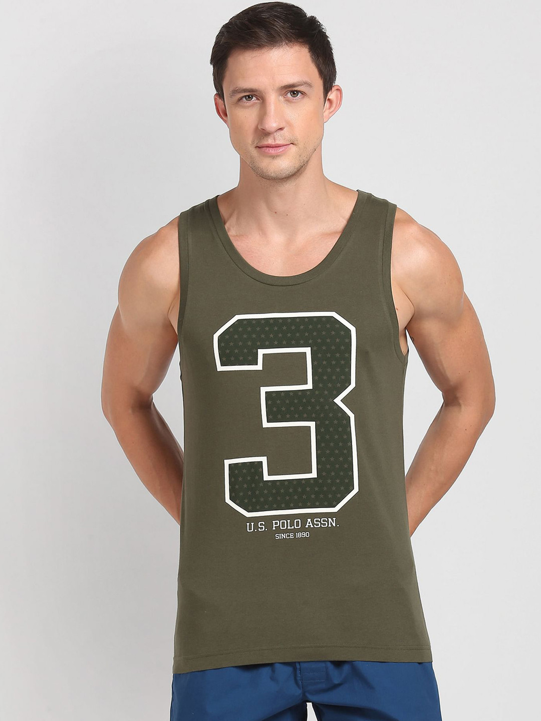 U.S. Polo Assn. Brand Logo Printed Vests  V9I617-179-P1