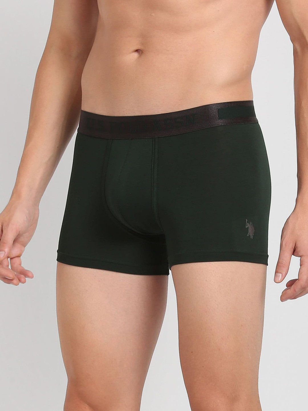 U.S. Polo Assn. Premium Brand Printed  Mid Rise Trunk-PT001-D07-PL-Scarab