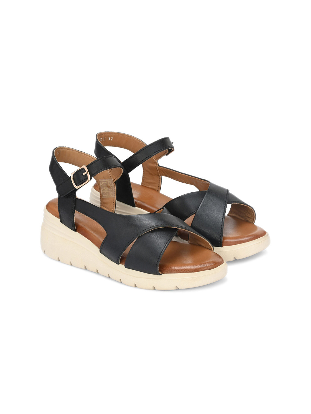 Delize Leather Comfort Heels With Backstrap