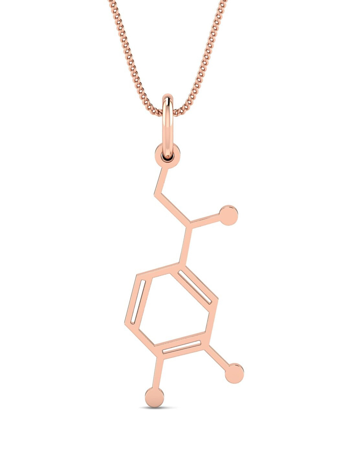 KUBERBOX My Dopamine 18KT Rose Gold Pendant-1.65gm