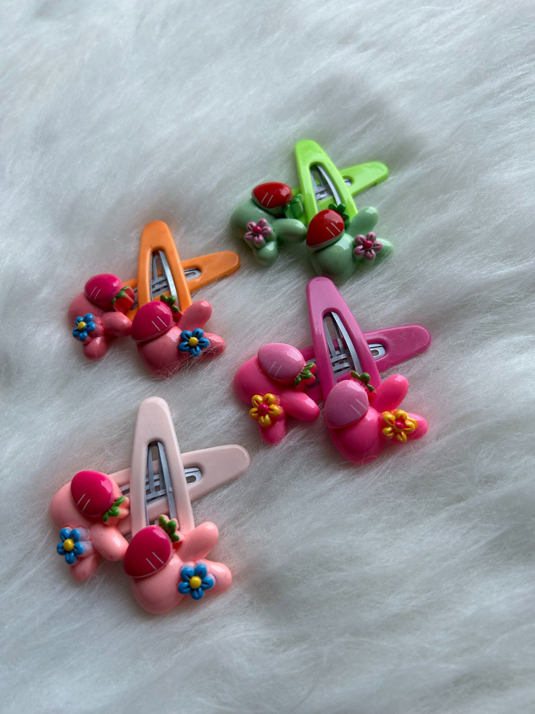 LYTIX Girls Set of 8 Cartoon & Unicorn Designs Metal Tic Tac Hair Clips