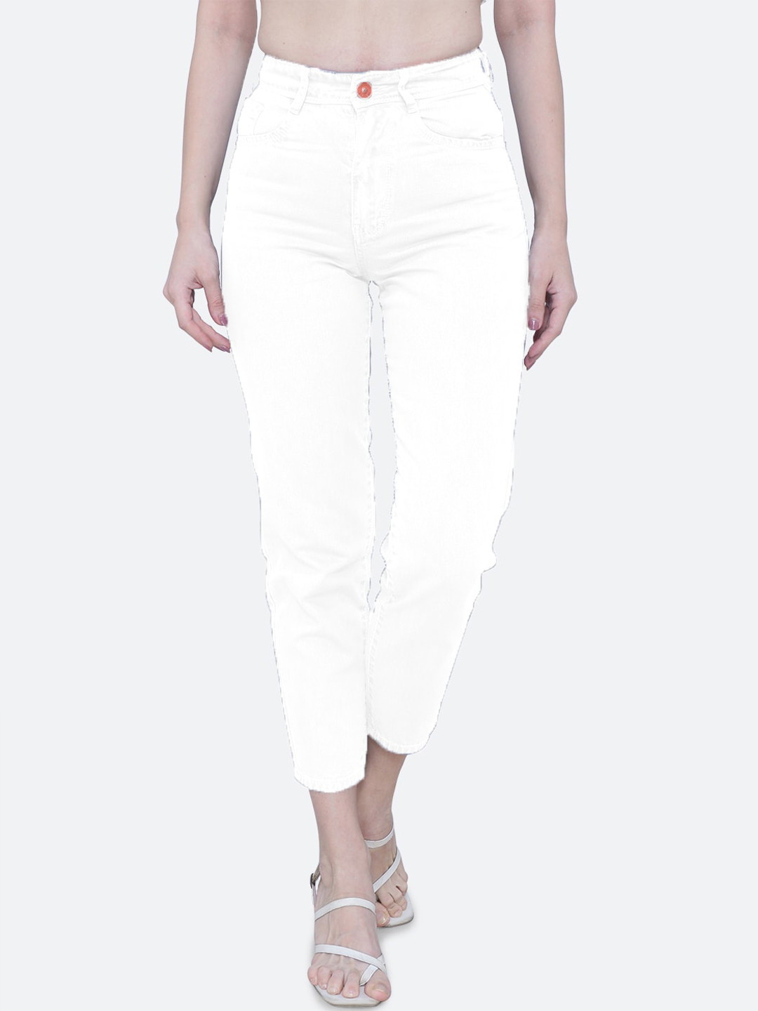 FCK-3 Women Jim Dandy Boyfriend Fit High-Rise Cropped Stretchable Jeans