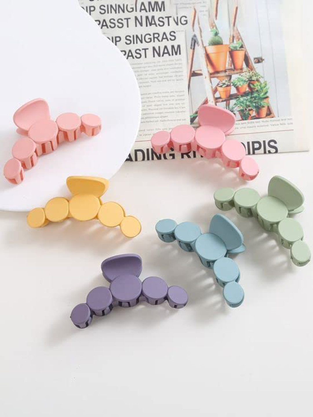 CHRONEX Set of 6 Butterfly Claw Clips