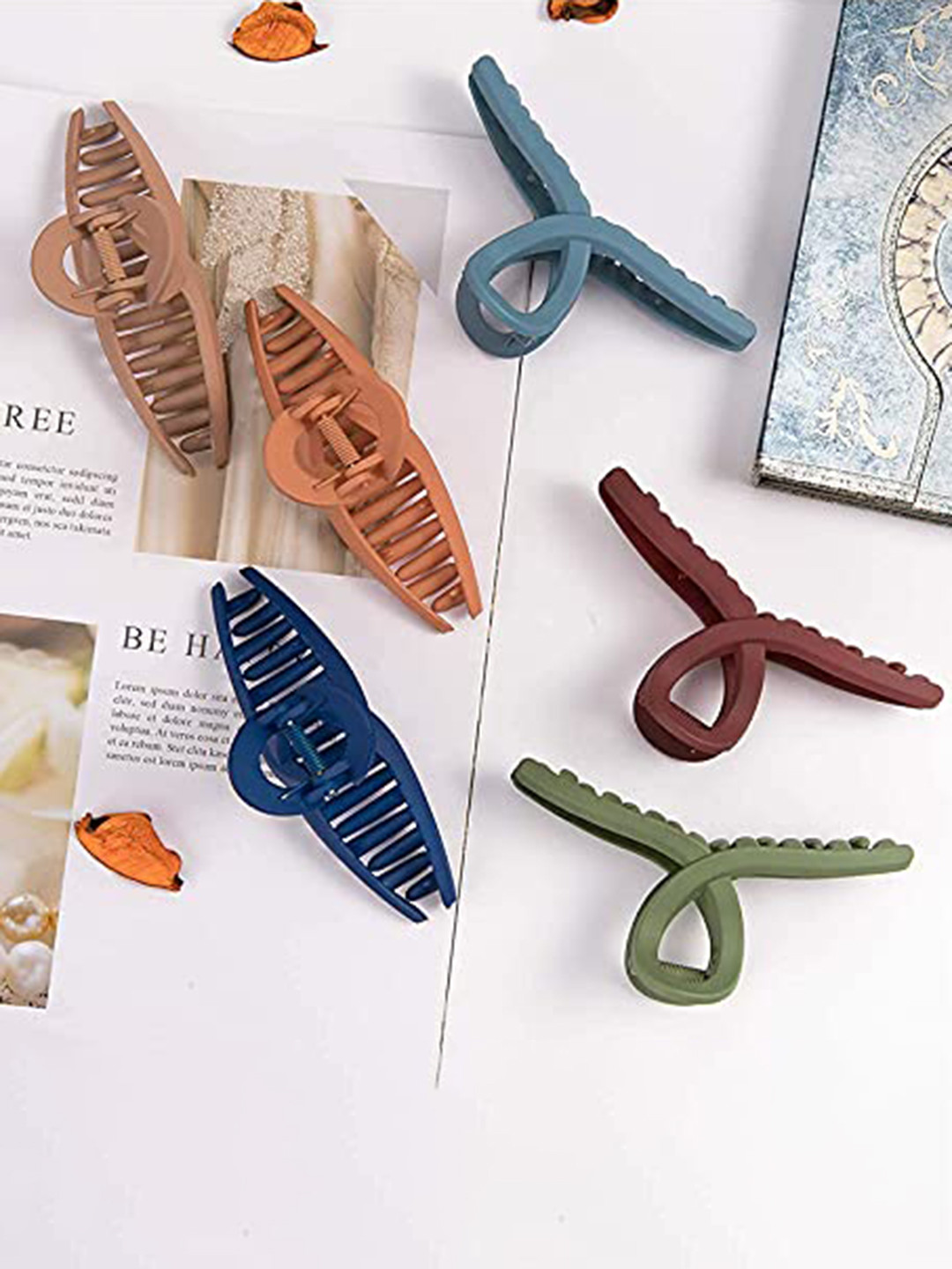 CHRONEX Women Set Of 6 Plastic Claw Clip