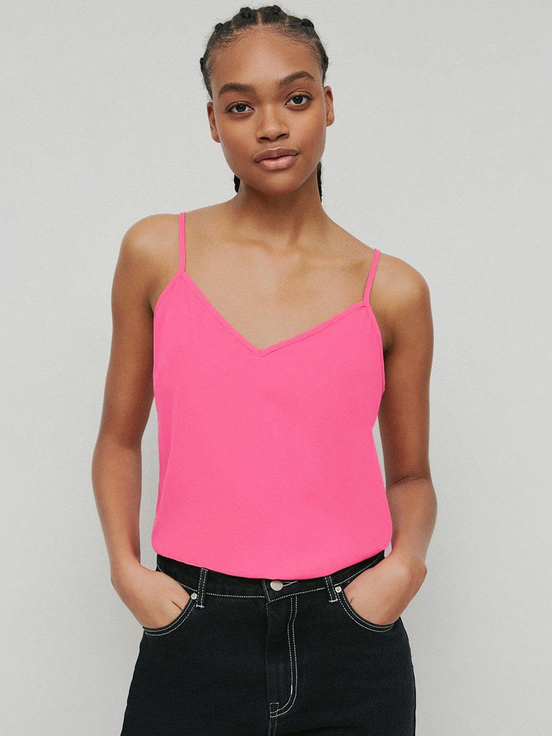 WAREHOUSE Pink Top