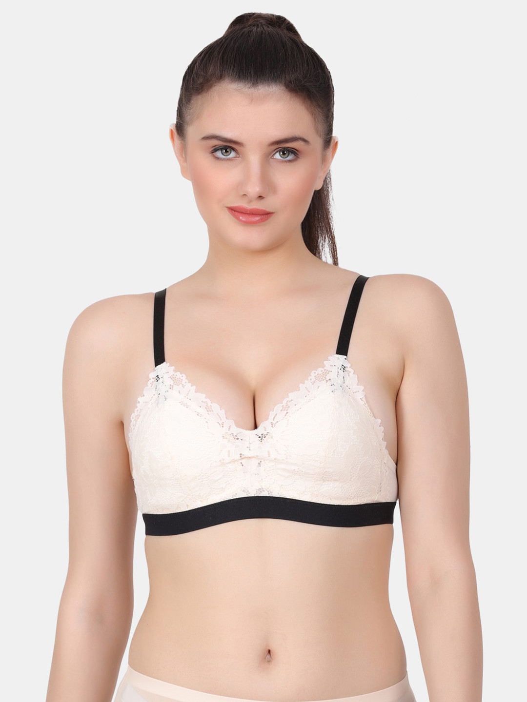 Amour Secret Floral Full Coverage Lightly Padded Bra With All Day Comfort