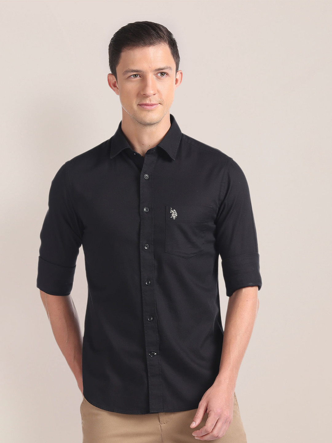 U.S. Polo Assn. Premium Tailored Fit Pure Cotton Casual Shirt