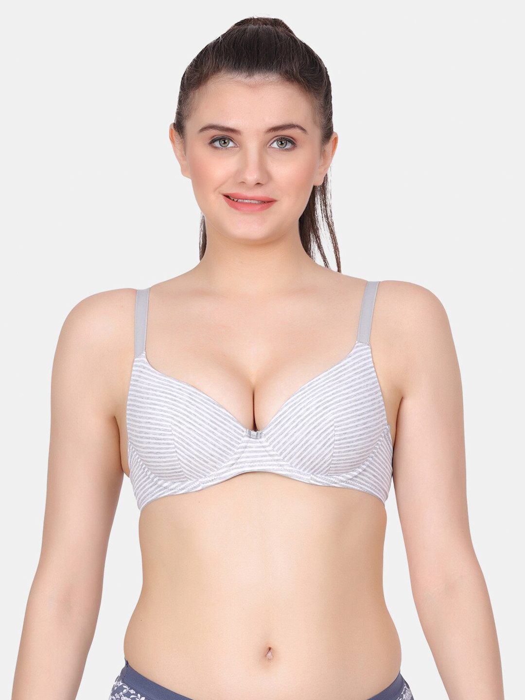 Amour Secret Polka Dot Full Coverage Underwired Lightly Padded Bra All Day Comfort