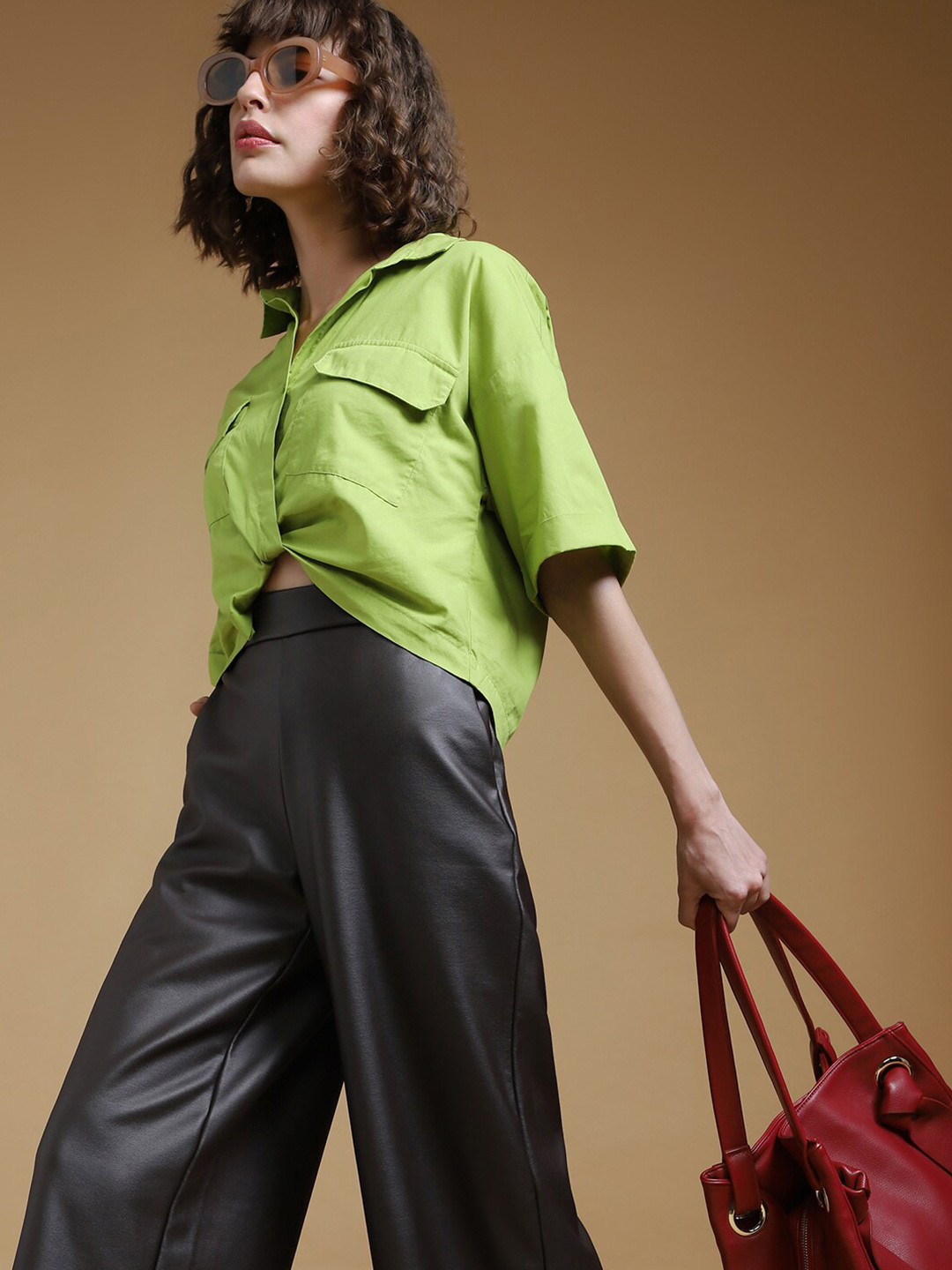 Vero Moda Drop-Down Sleeves Cotton Shirt Style Top