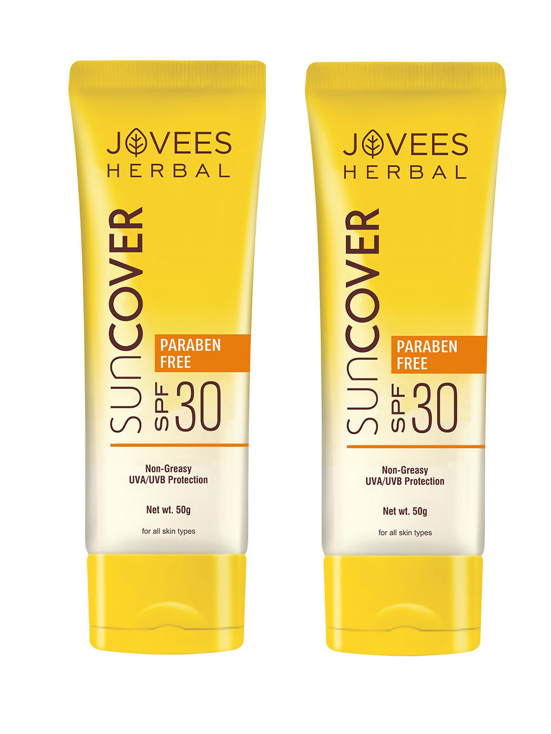 Jovees Set Of 2 Natural Suncover SPF 30 - 50 gm Each