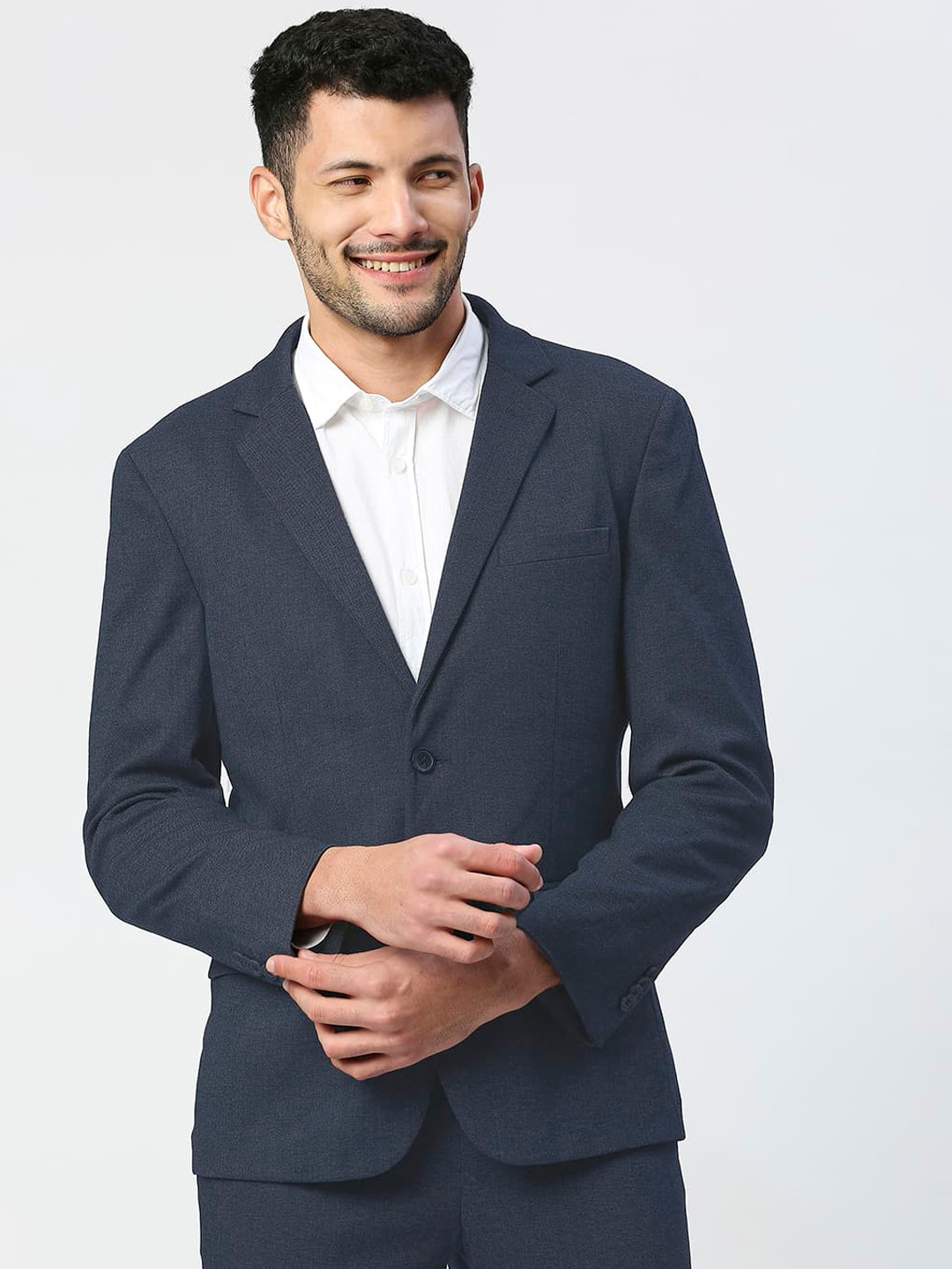 Basics Comfort Fit Single Breasted Casual Blazer