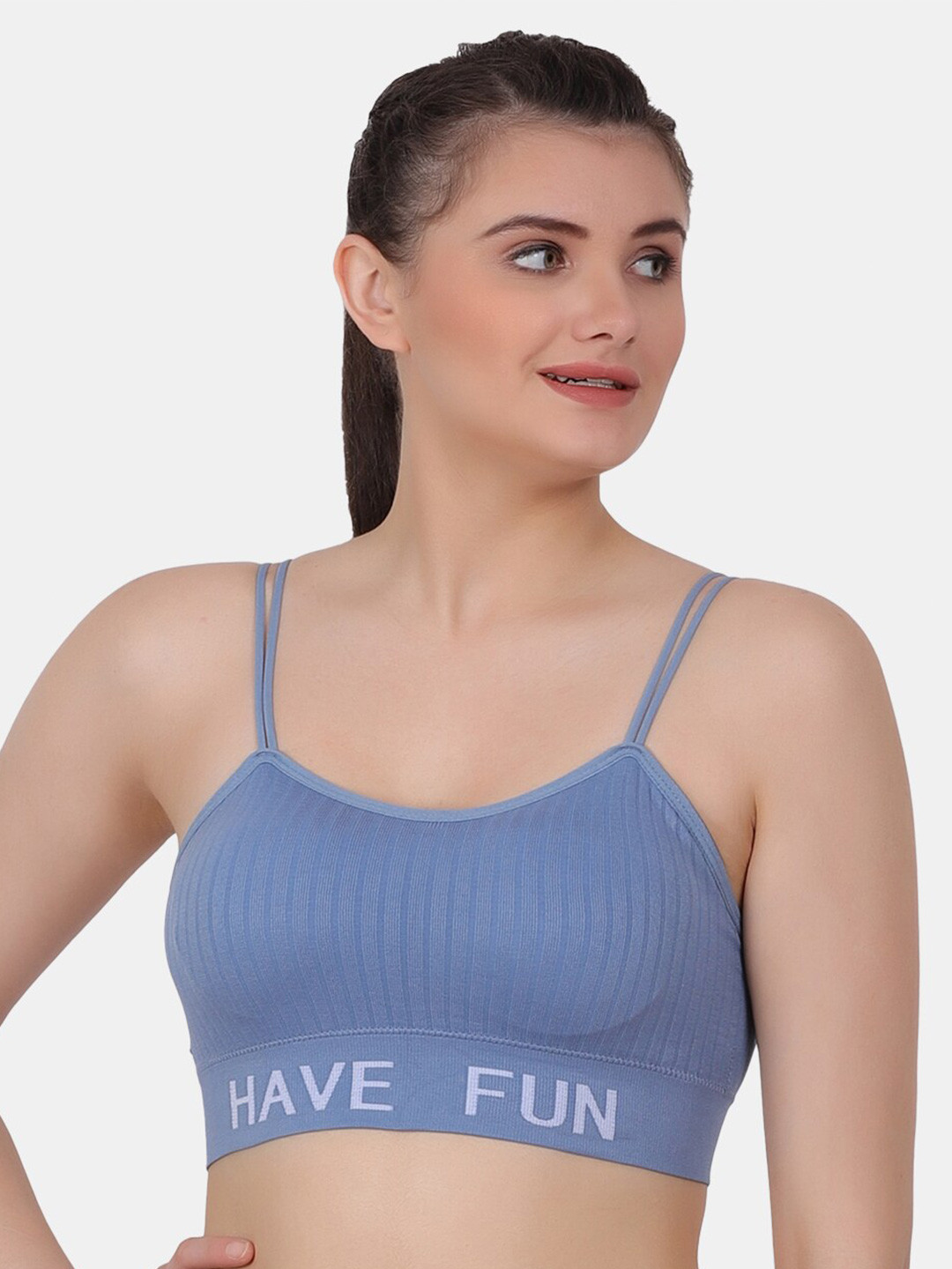 Amour Secret Self Design Full Coverage Lightly Padded Sports Bra All Day Comfort