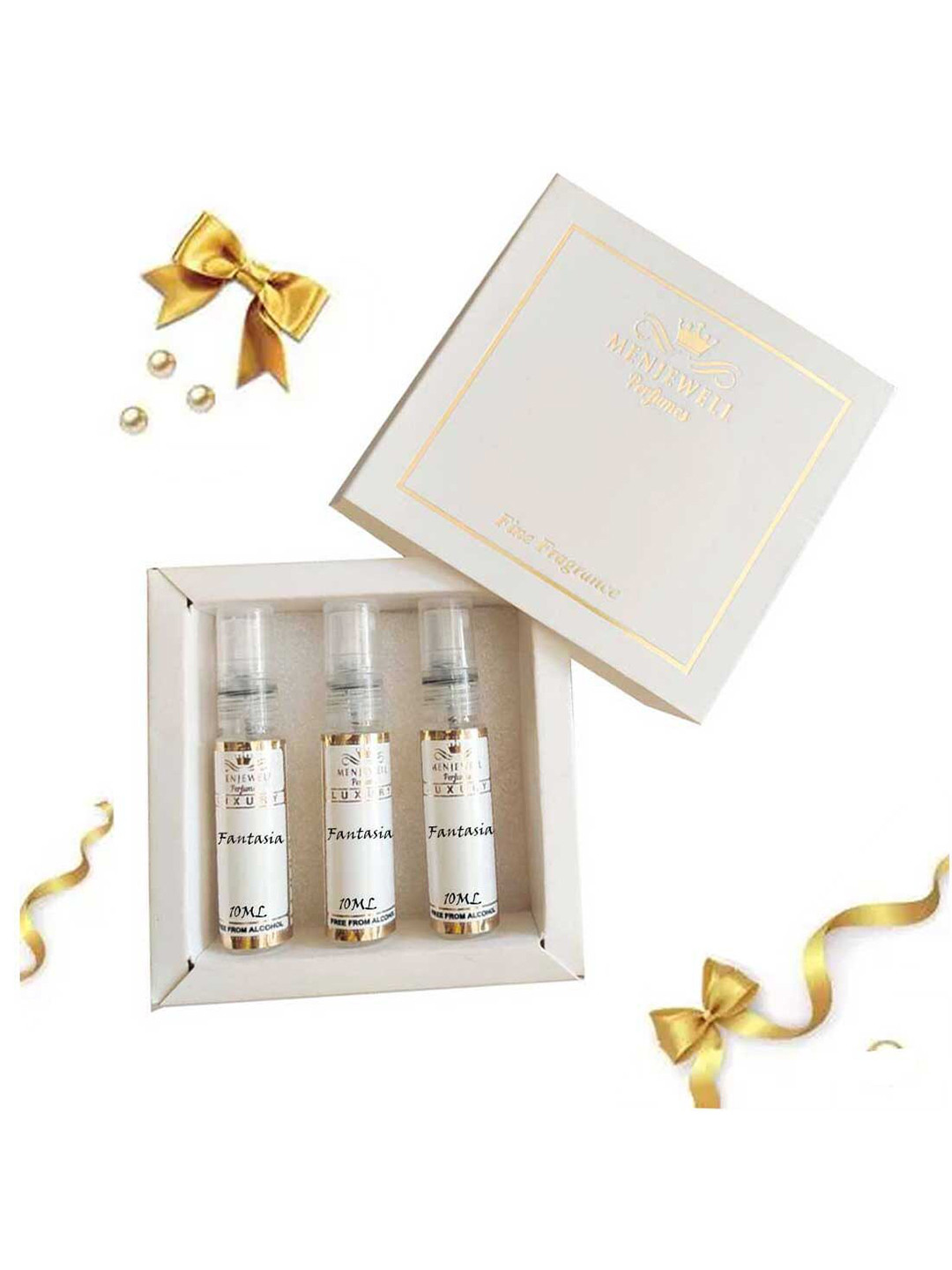 Menjewell Women Set of 3 Luxury Fantasia Perfumes - 10 ml Each