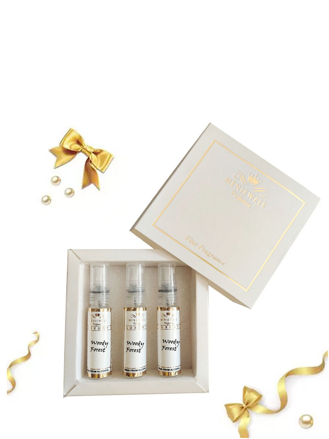 Menjewell Men Set of 3 Woody Forest Perfume - 10 ml Each