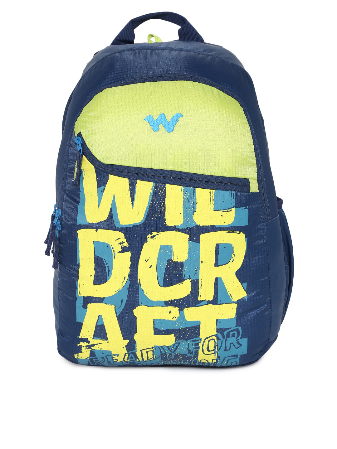 Wildcraft 3 Wild Unisex Blue & Yellow Graphic Backpack