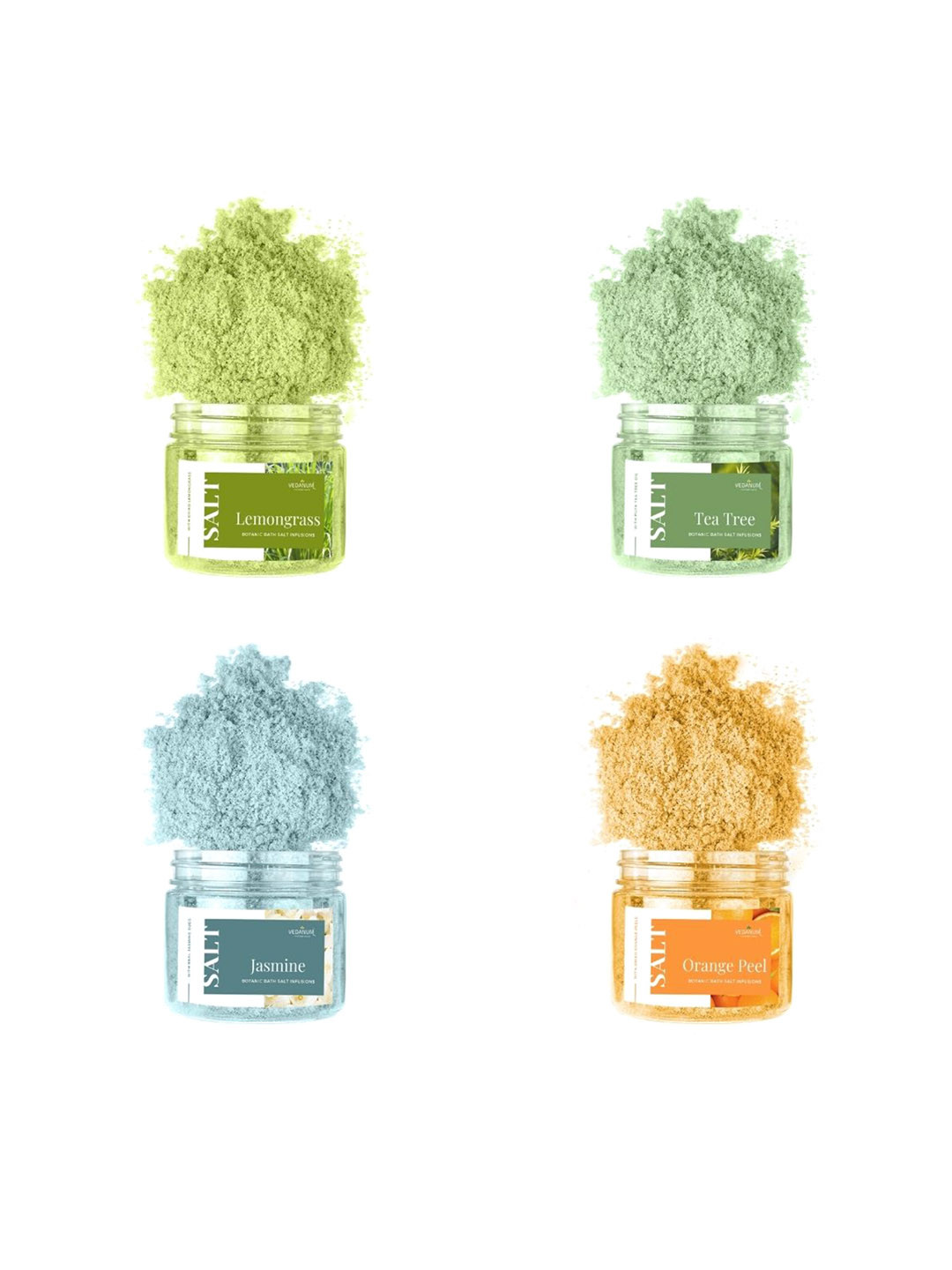 VEDANUM Set Of 4 Botanic Infusion Bath Salt - 400 gm Each