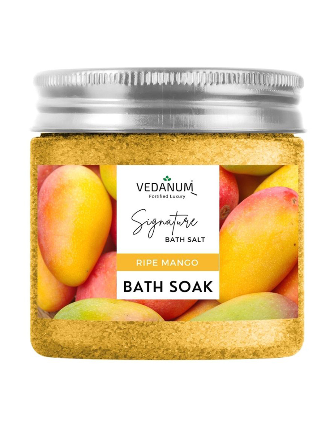 VEDANUM Aromatic Mango Fruit Bath Salt for Skin Nourishment - 200 gm