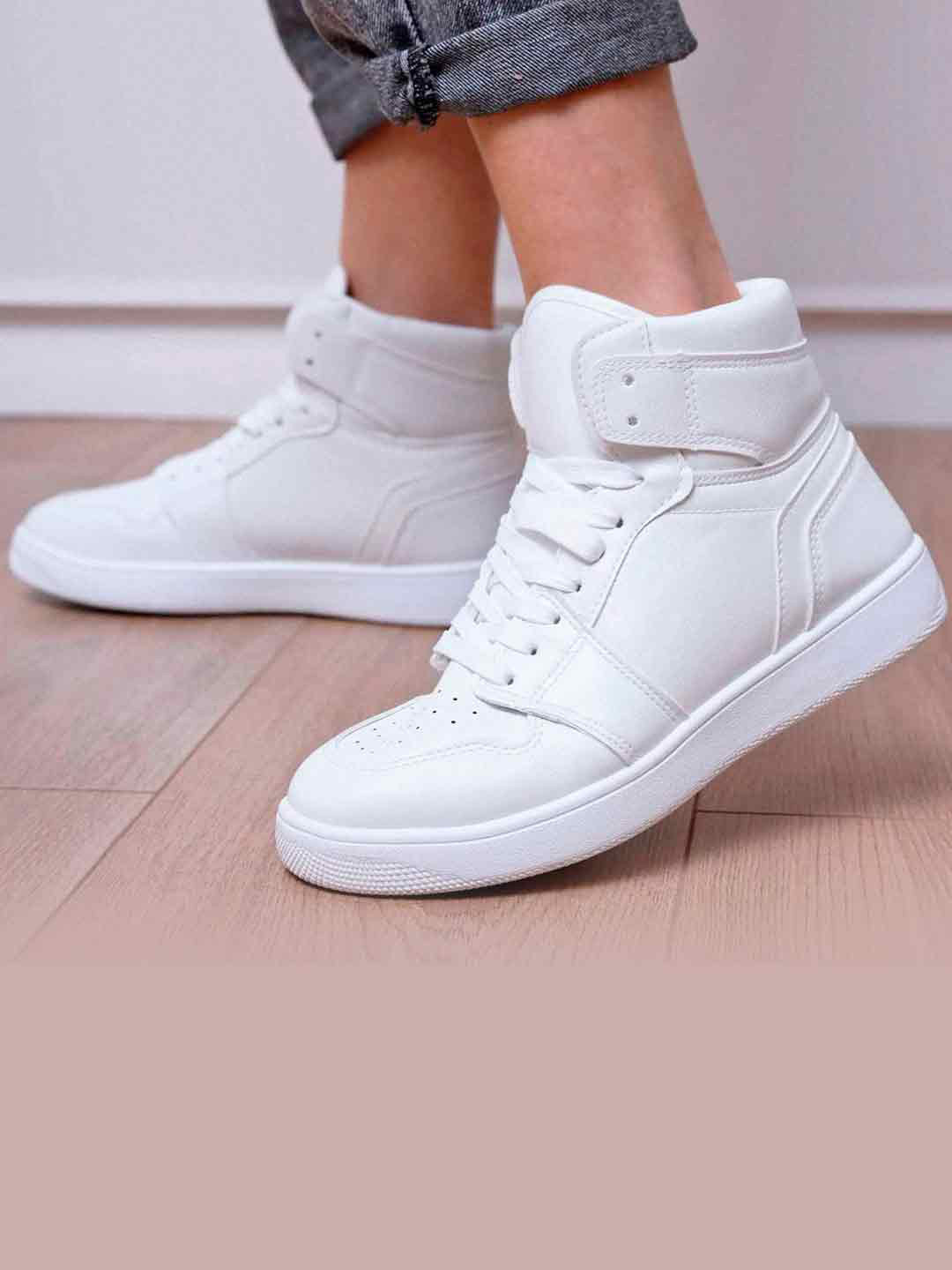 Shoetopia Girls Perforated Lightweight Mid-top Sneakers