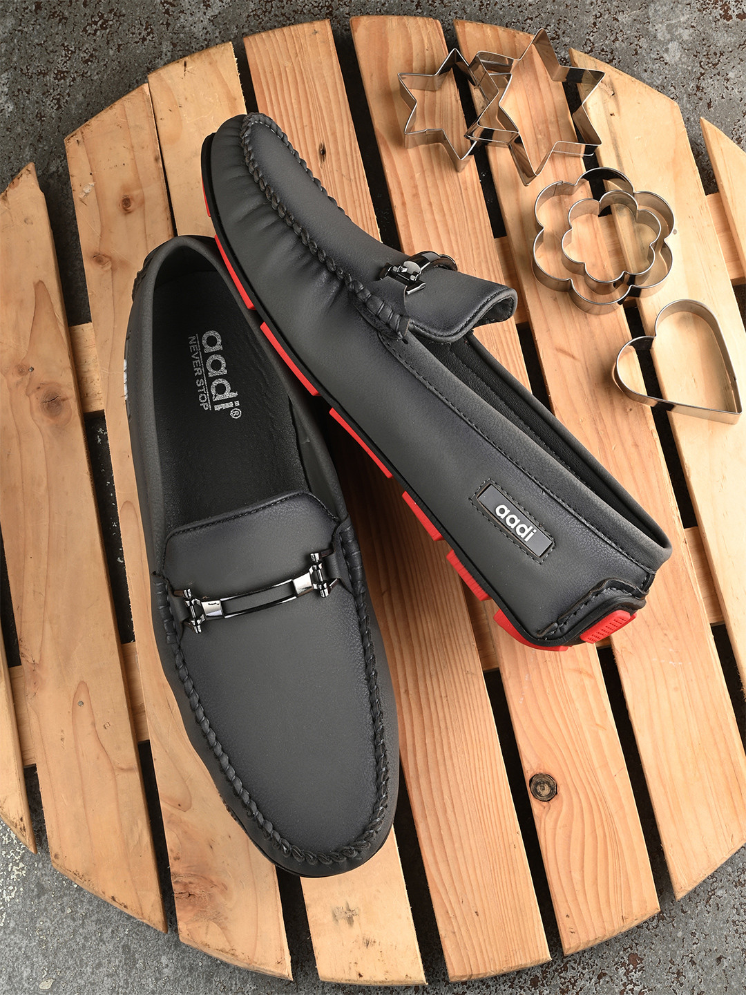 aadi Men Moisture Wicking Horsebit Loafers