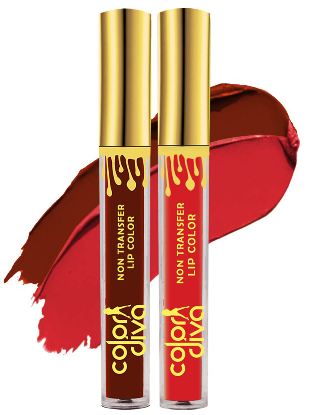 Adbeni Set of 2 Non Transfer Lip Color 10 ml Each - Shade 103 & 104