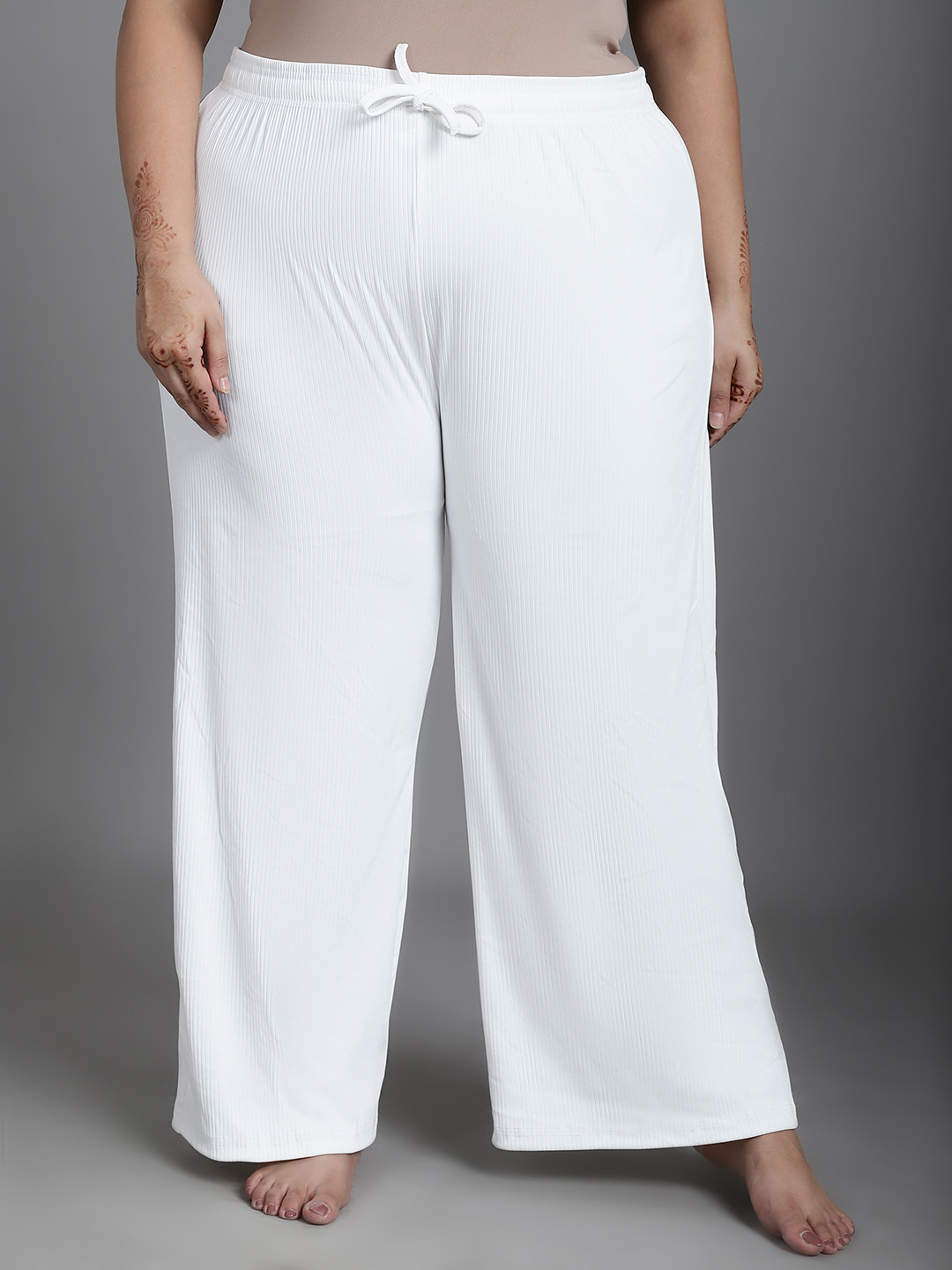 NEUDIS Women Plus Size Ribbed Lounge Pants