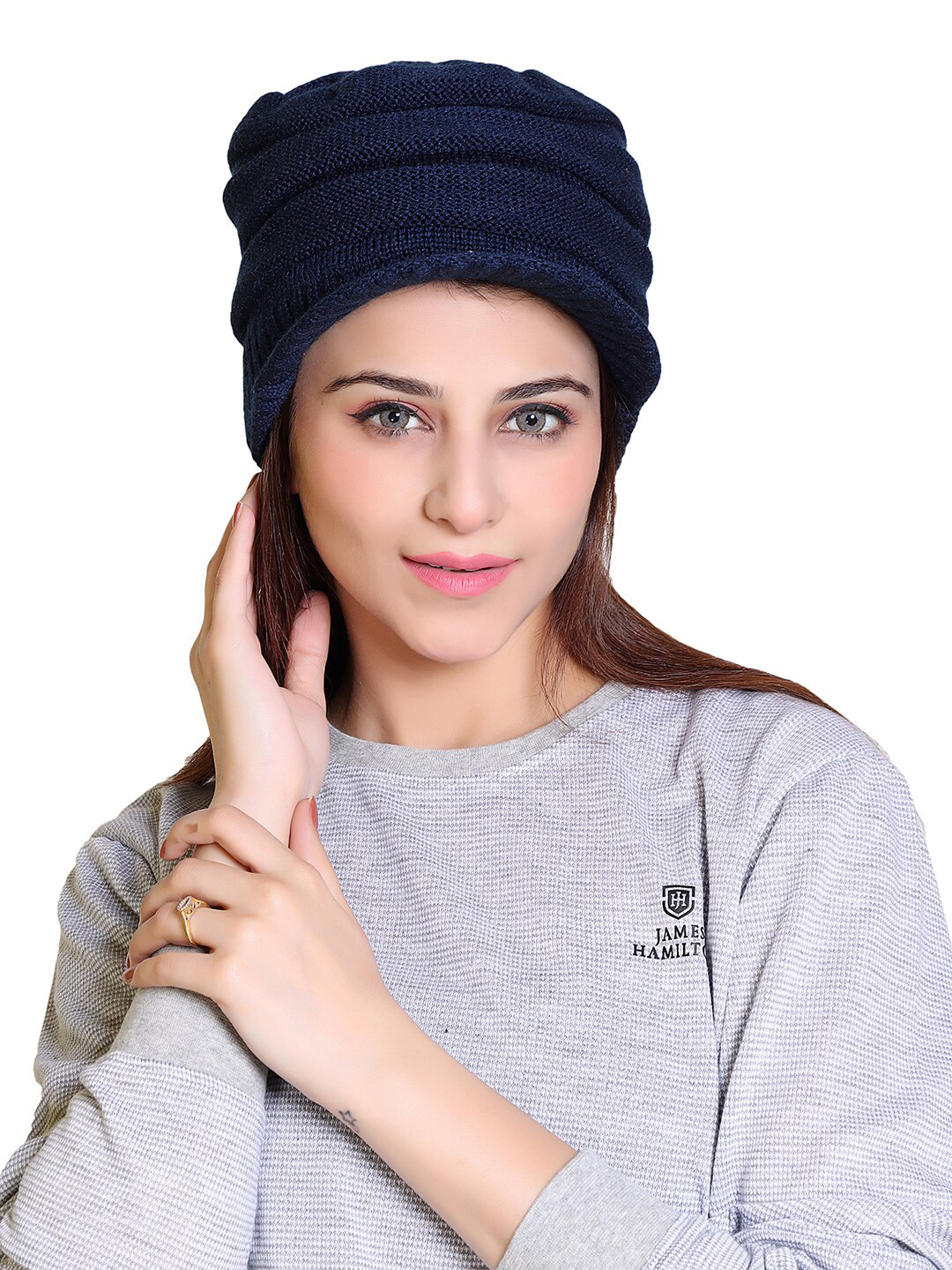 Gajraj Self Design Snuggy Fit Visor Cap