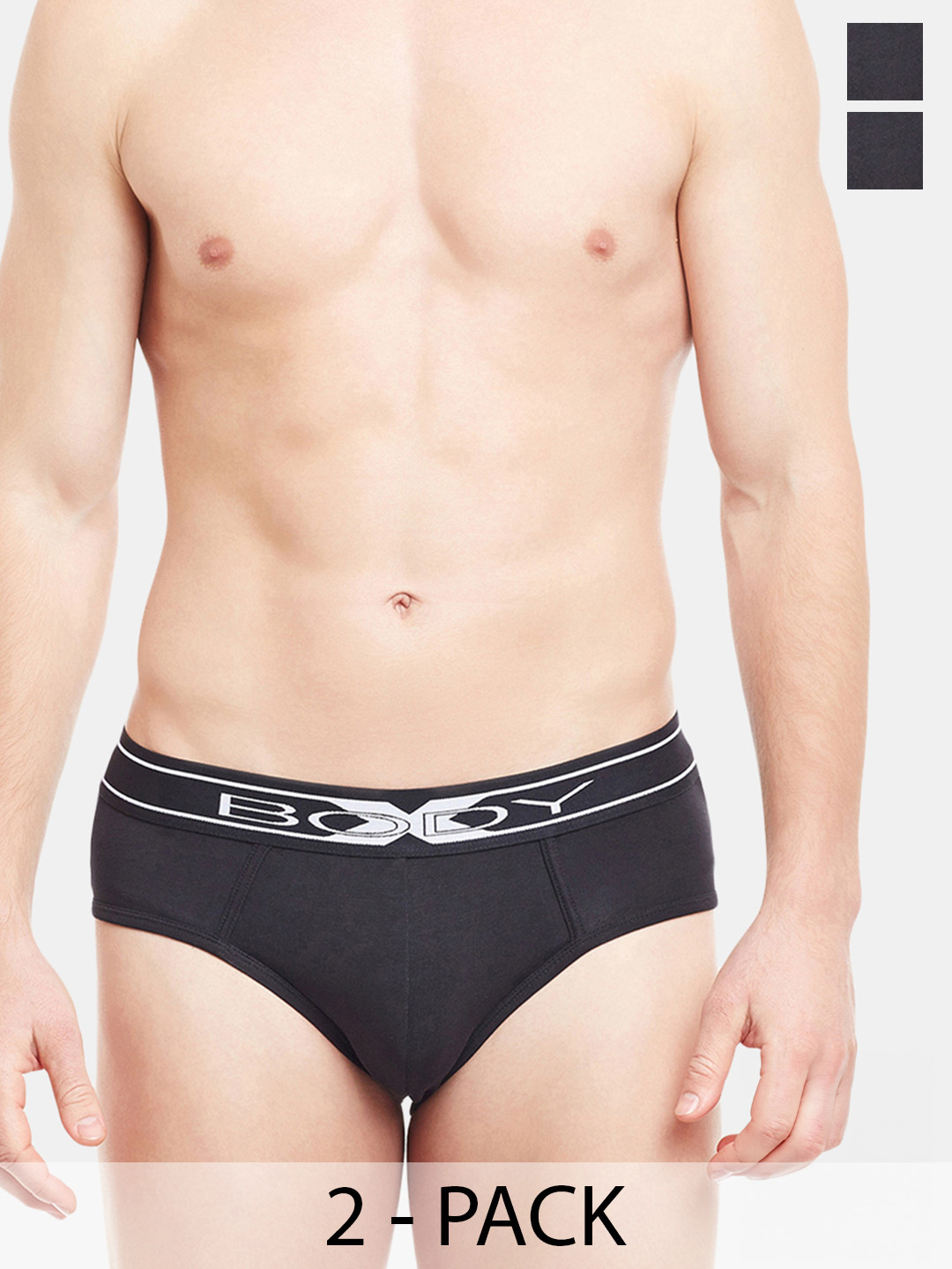 BODYX Pack Of 2 Cotton Basic Briefs BX10B