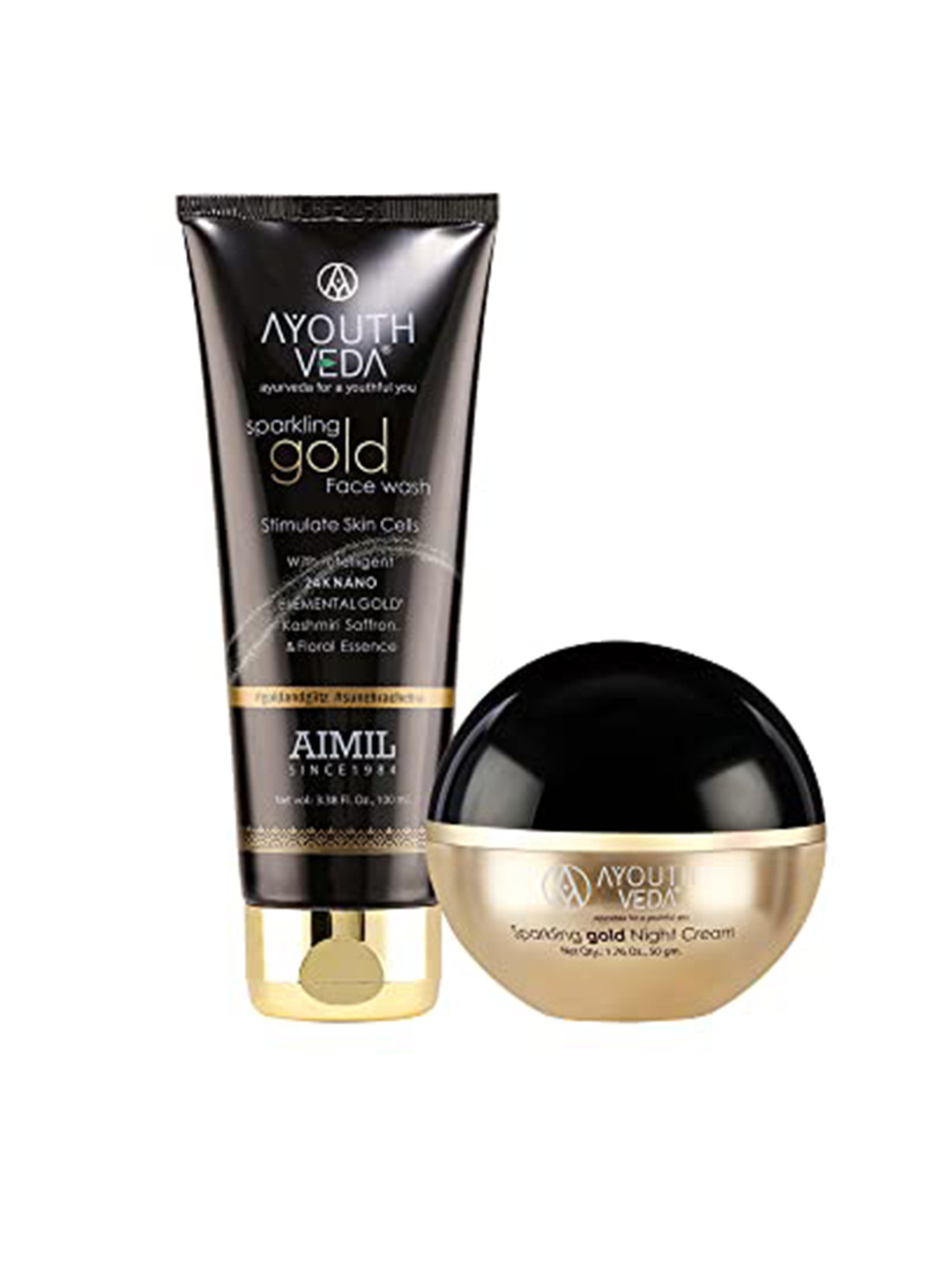 AYOUTHVEDA Sparkling Gold Skin Care Gift Set For Fine Lines & Wrinkles