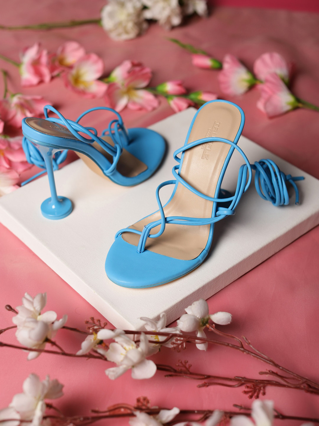 Truffle Collection PU Slim Gladiators Heels