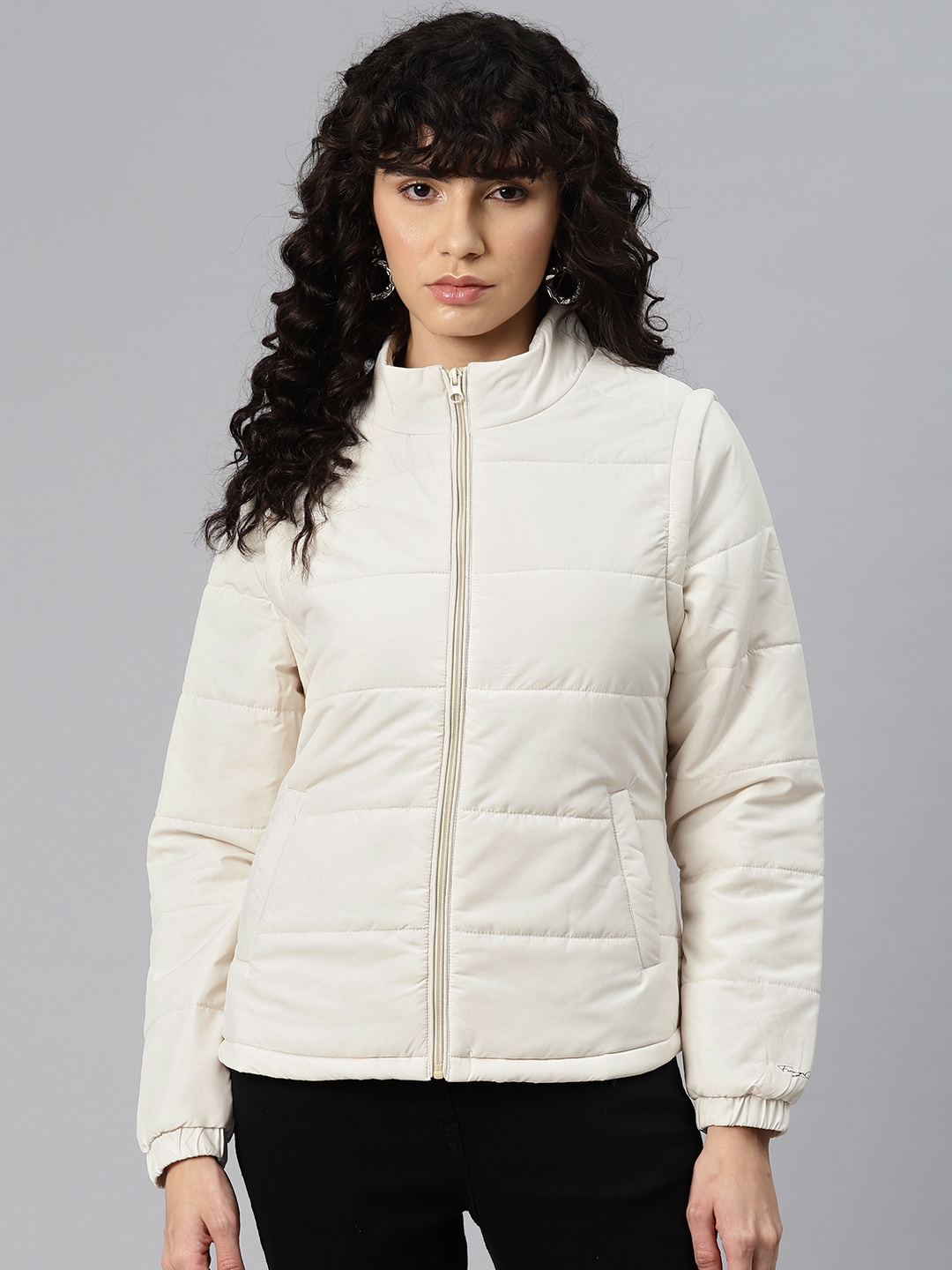 Foreign Culture By Fort Collins Removable Sleeves Padded Jacket