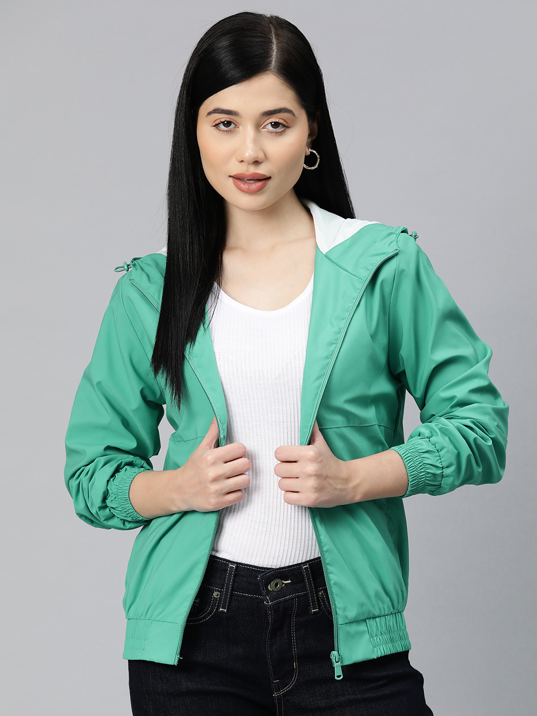 Foreign Culture By Fort Collins Women Windcheater Tailored Jacket