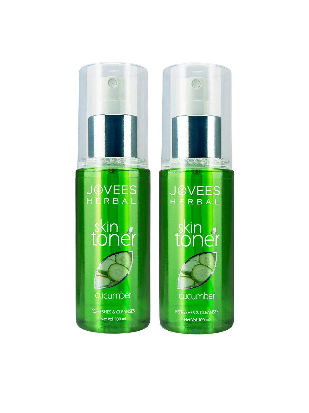 Jovees Set Of 2 Herbal Cucumber Skin Toner For Oily 100ml Each