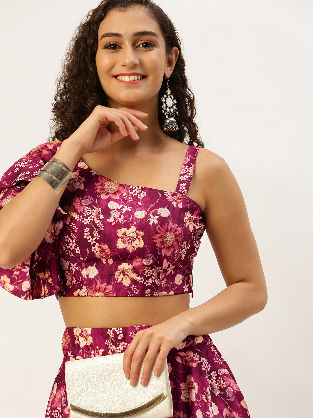 Ethnovog Printed Ready to Wear Lehenga Choli