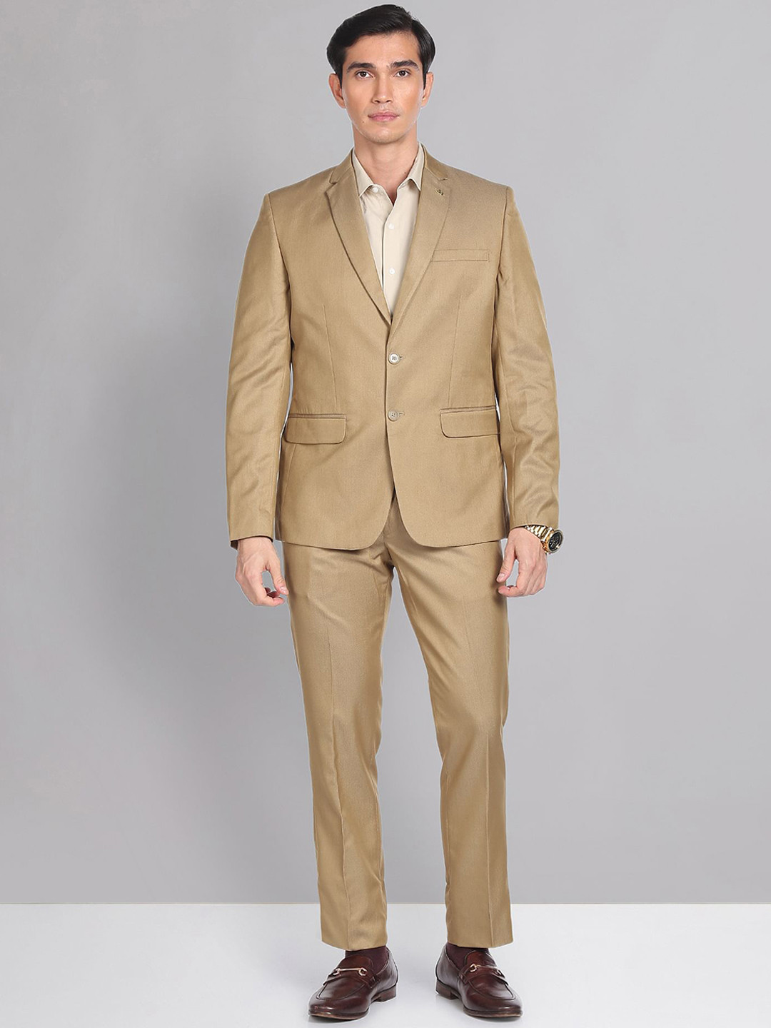 AD By Arvind Single-Breasted Two-Piece Formal Suit