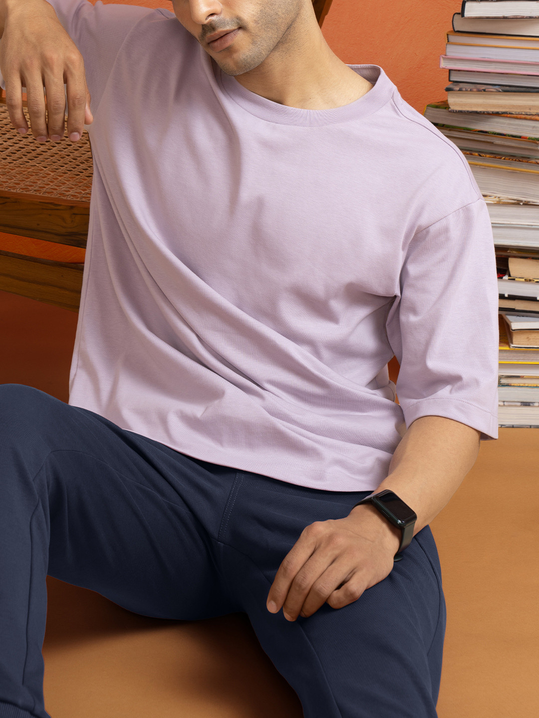 DAMENSCH Drop-Shoulder Sleeves High IQ Dyes Cotton Oversized T-Shirt