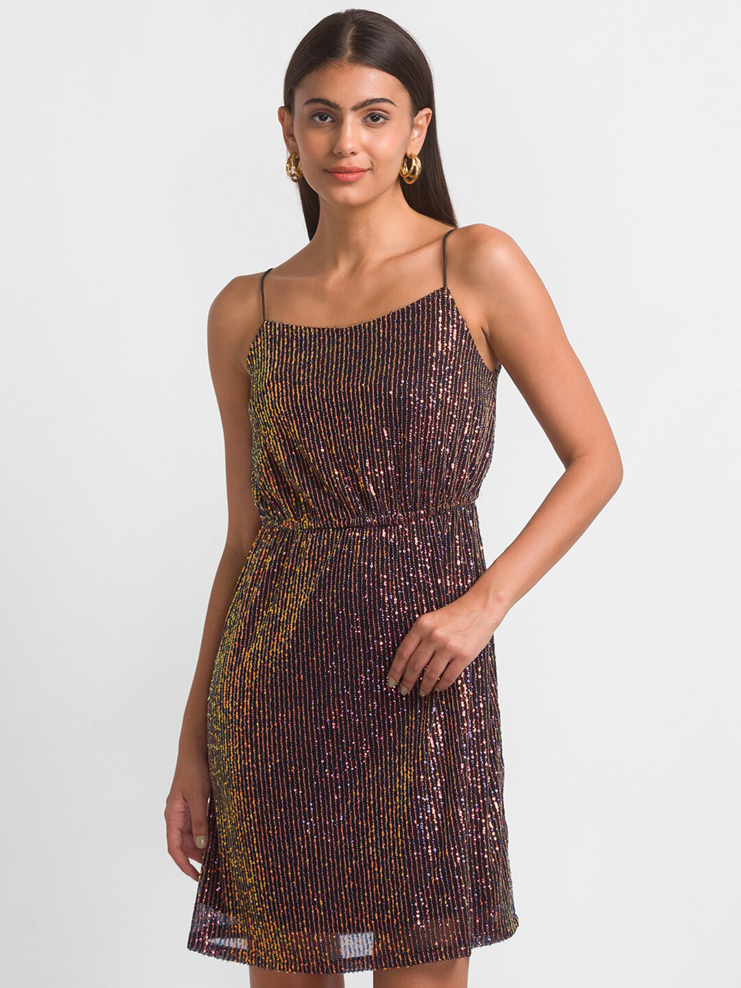 Globus Animal Print Net Fit & Flare Dress