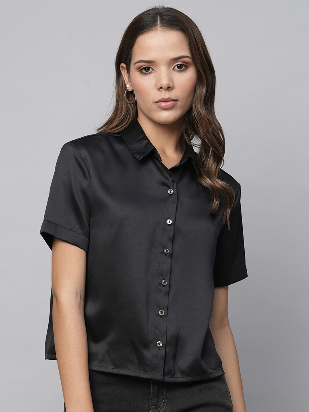 Chemistry Classic Boxy Fit Crop Shirt