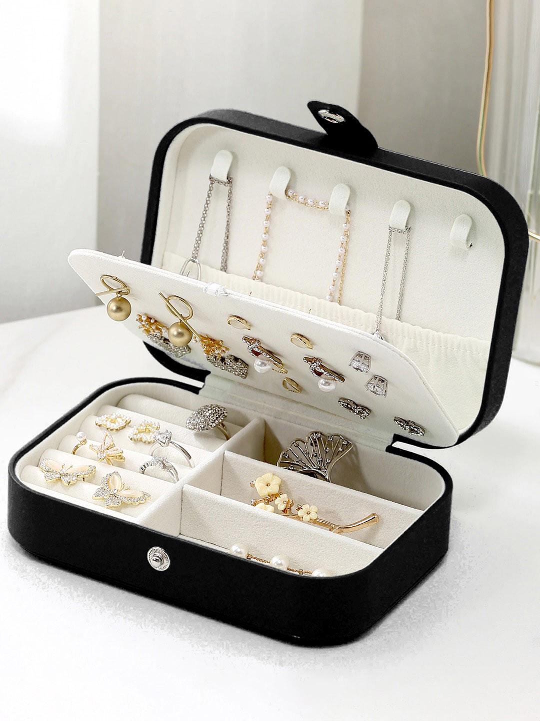 YouBella Black Portable Jewellery & Make Up Organiser