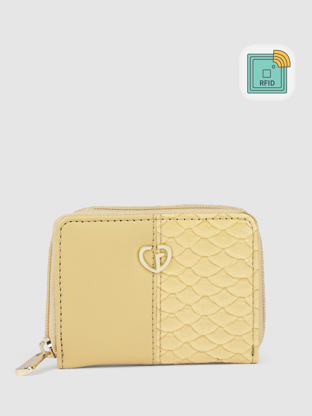 Caprese Adayla Women Yellow Small Wallet