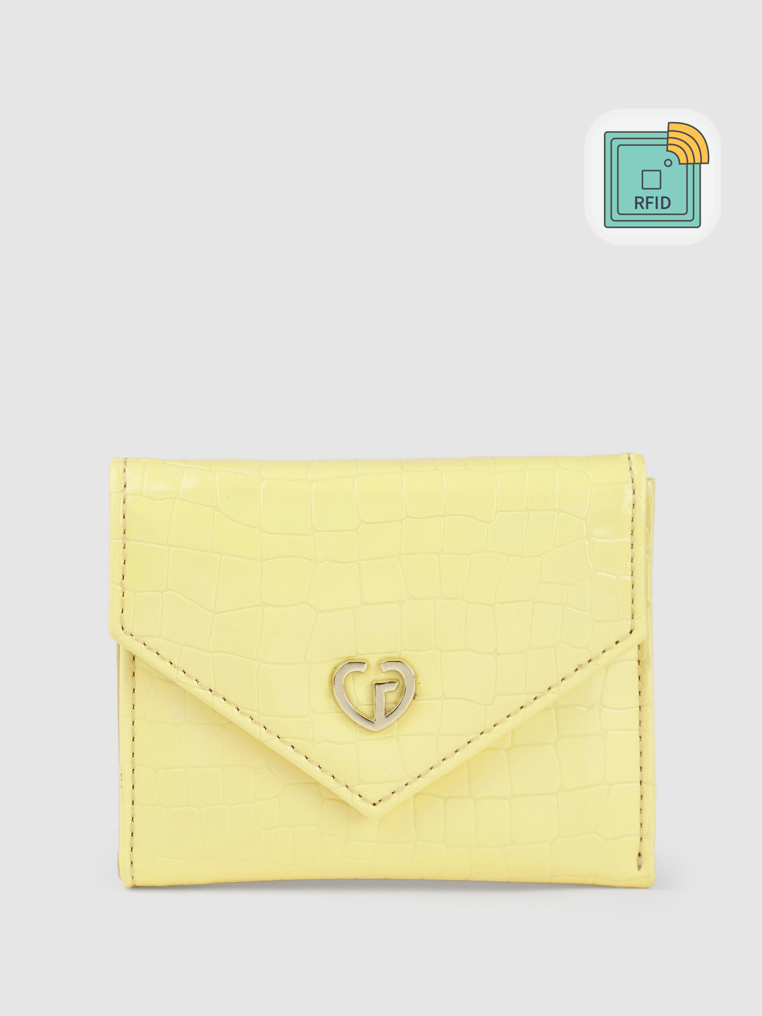 Caprese Karin Women Yellow Small Wallet